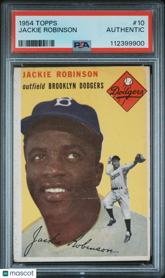 1954 Topps Jackie Robinson #10 PSA A
