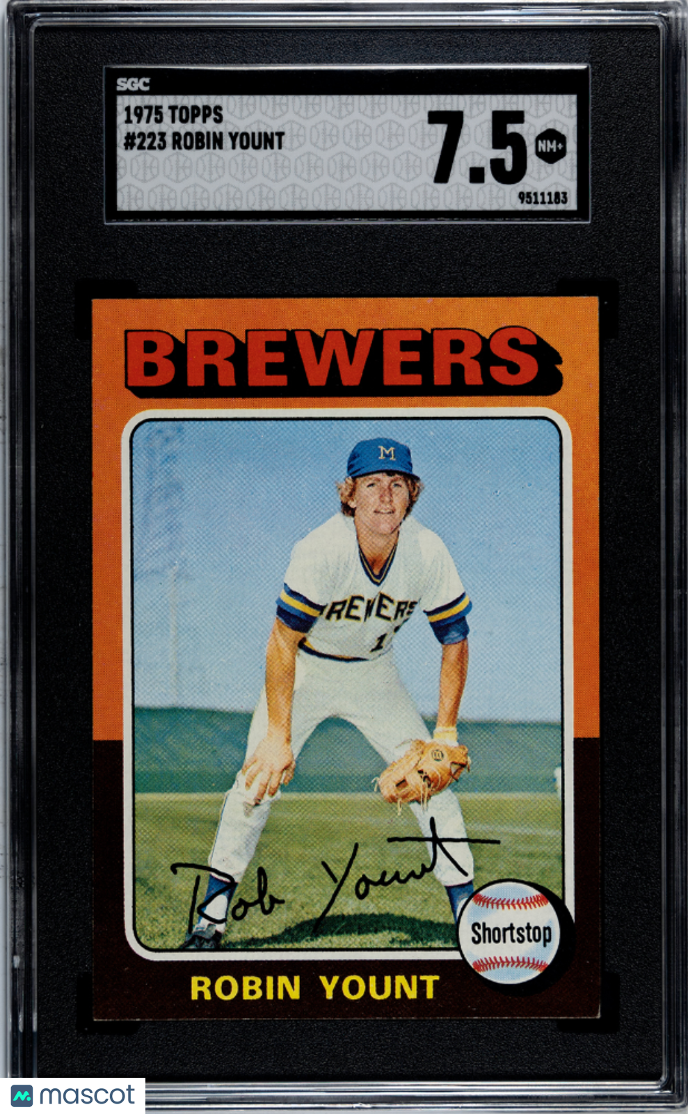 1975 Topps Robin Yount #223 SGC 7.5