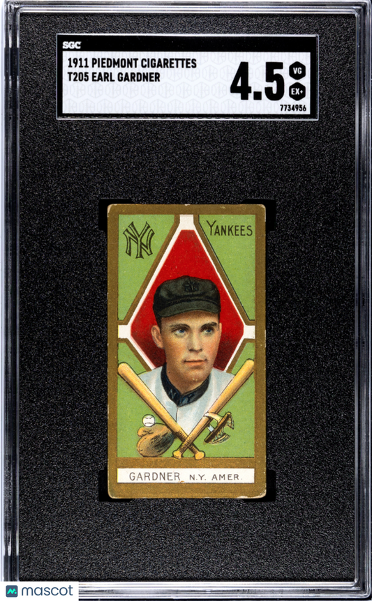 1911 Piedmont Cigarettes (T205) Earl Gardner SGC 4.5