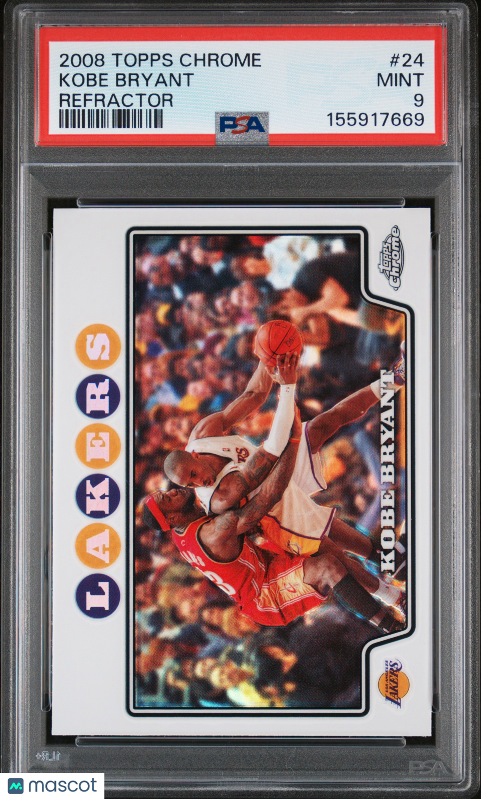 2008 Topps Chrome Kobe Bryant #24 Refractor PSA 9