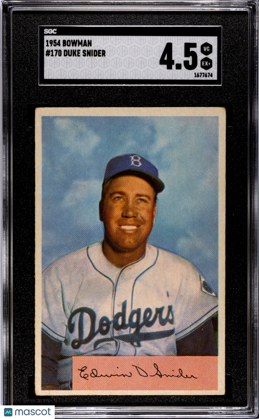 1954 Bowman Duke Snider #170 SGC 4.5