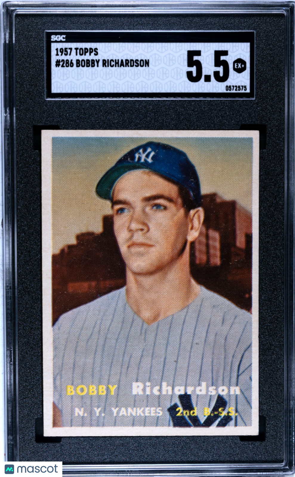 1957 Topps Bobby Richardson #286 SGC 5.5