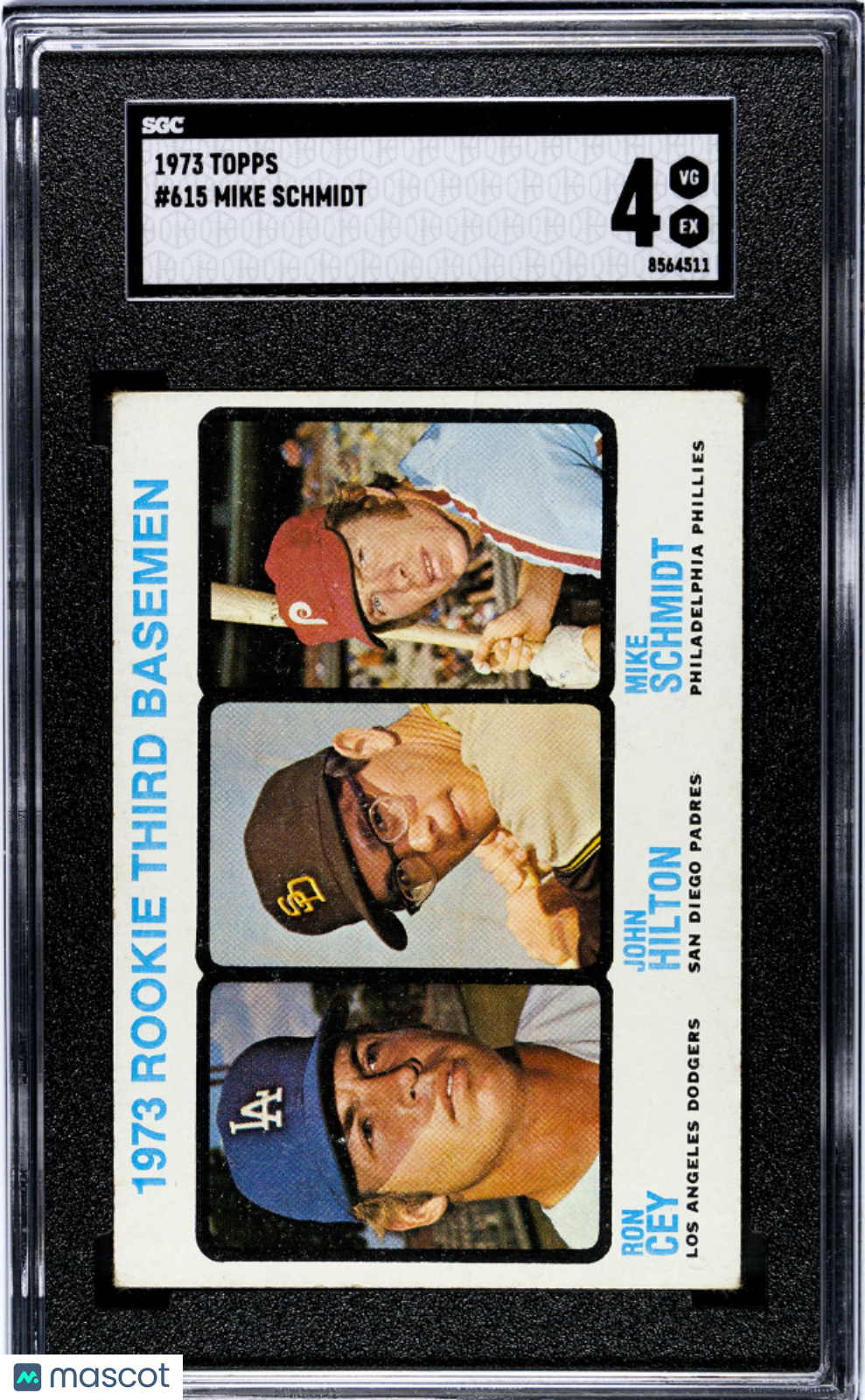 1973 Topps Mike Schmidt #615 SGC 4