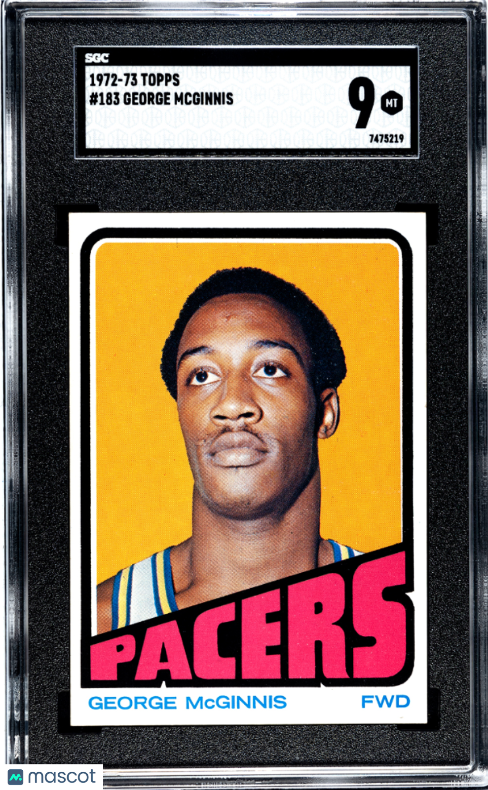 1972 Topps George Mcginnis #183 SGC 9
