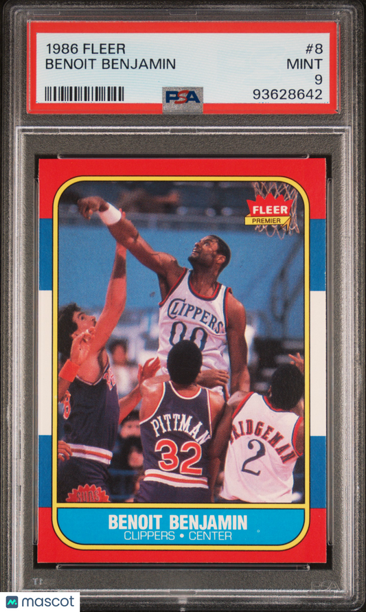 1986 Fleer Benoit Benjamin #8 PSA 9