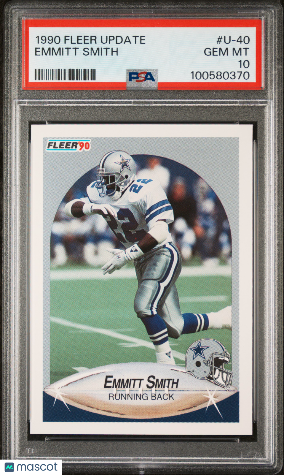 1990 Fleer Update Emmitt Smith #U-40 PSA 10