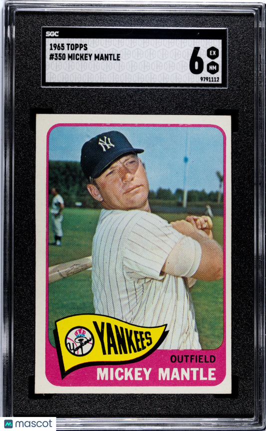 1965 Topps Mickey Mantle #350 SGC 6