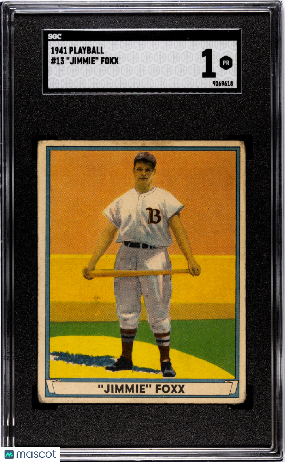 1941 Playball Jimmie Foxx #13 SGC 1