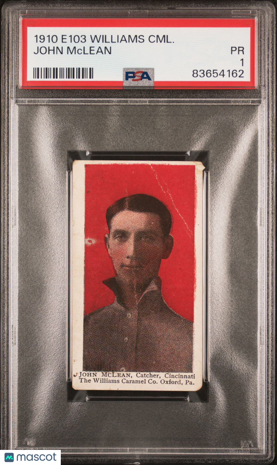 1910 E103 Williams Caramels John Mclean PSA 1