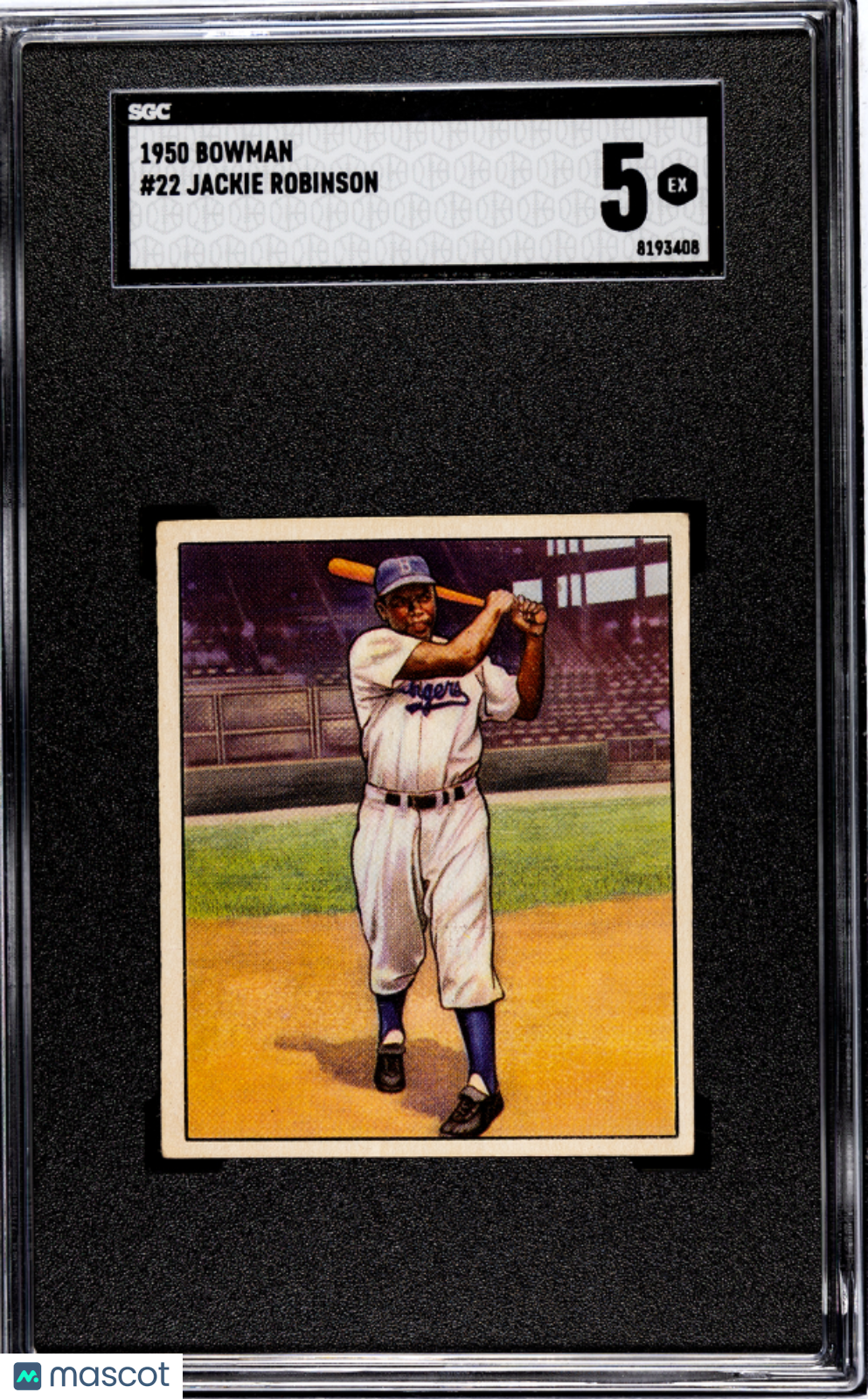 1950 Bowman Jackie Robinson #22 SGC 5