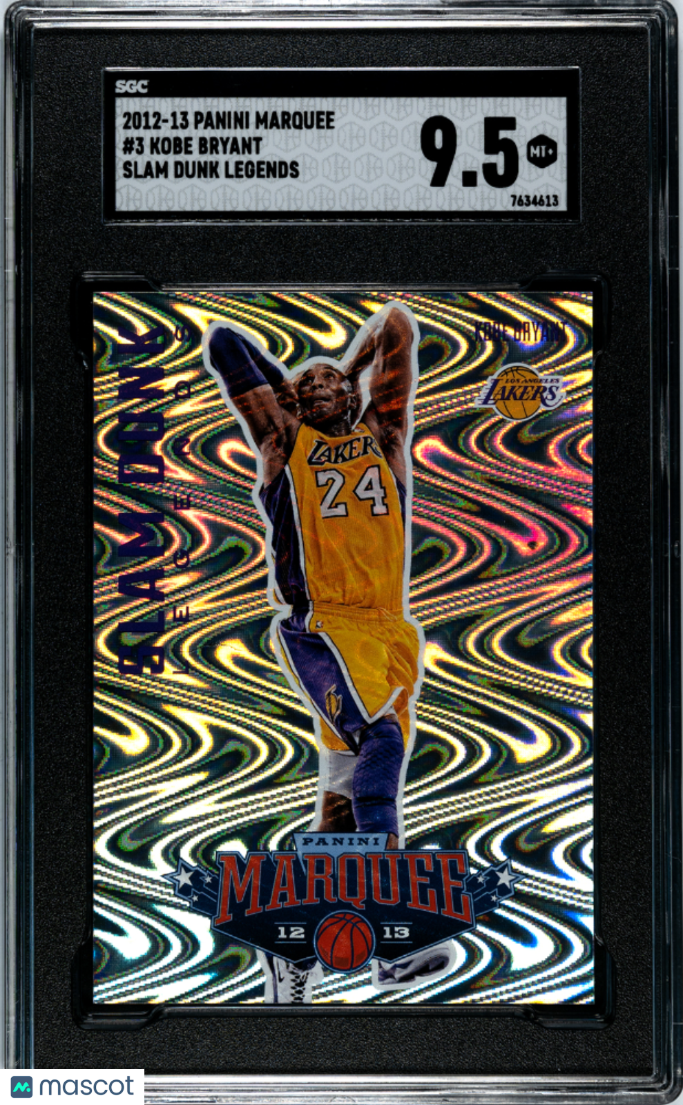 2012 Panini Marquee Kobe Bryant #3 Slam Dunk Legends SGC 9.5