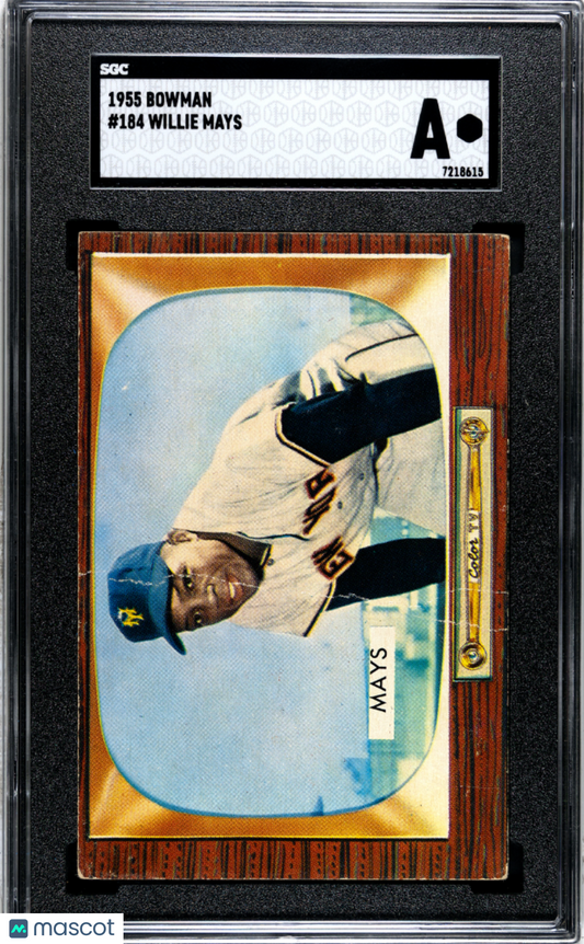1955 Bowman Willie Mays #184 SGC A