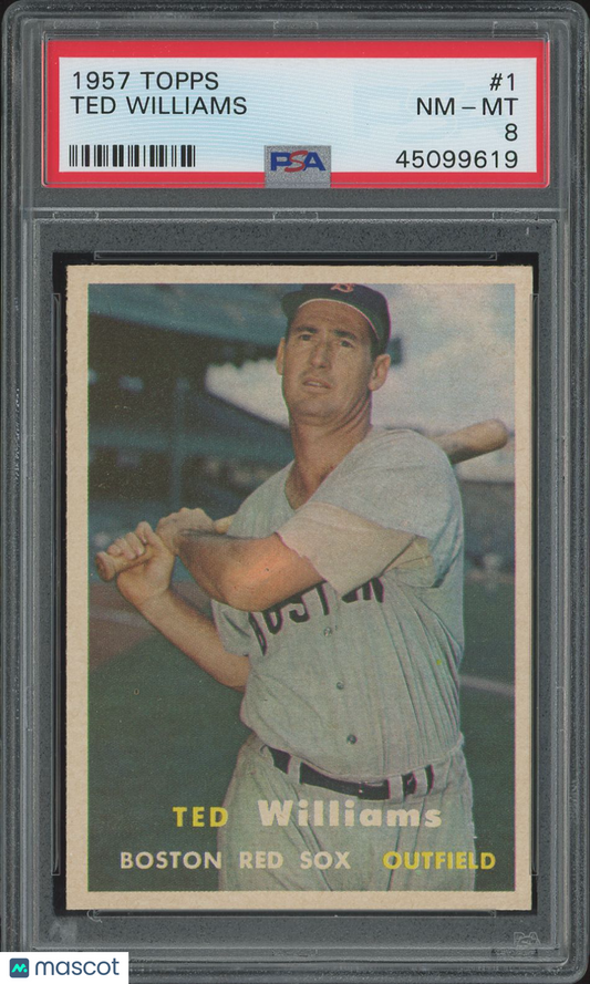 1957 Topps Ted Williams #1 PSA 8