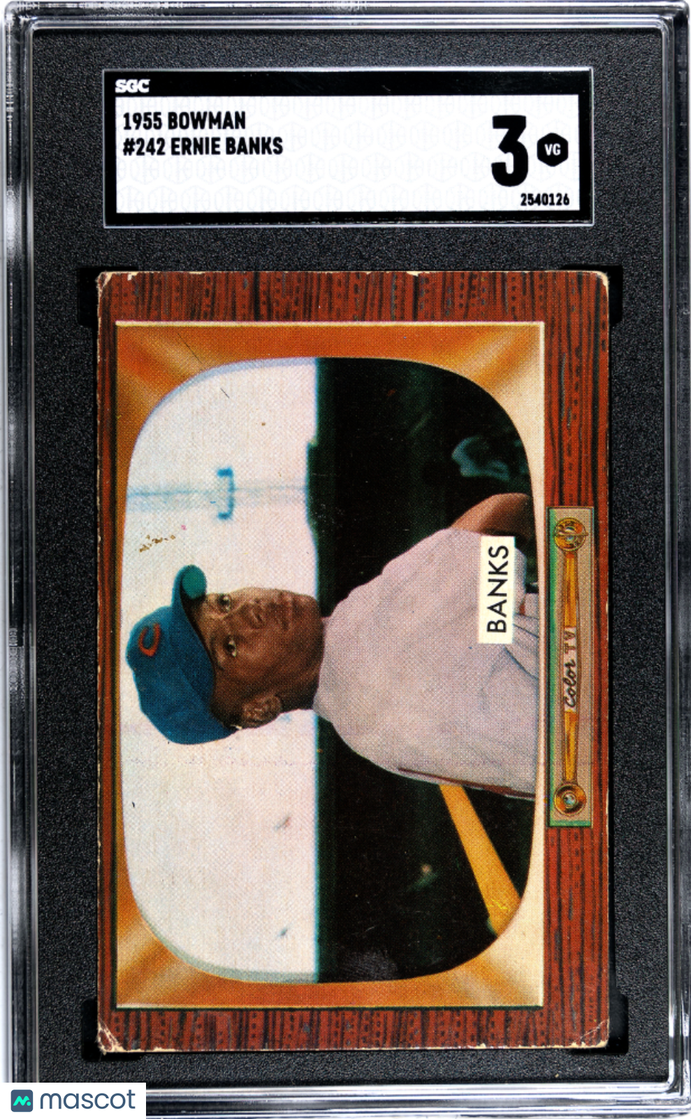 1955 Bowman Ernie Banks #242 SGC 3