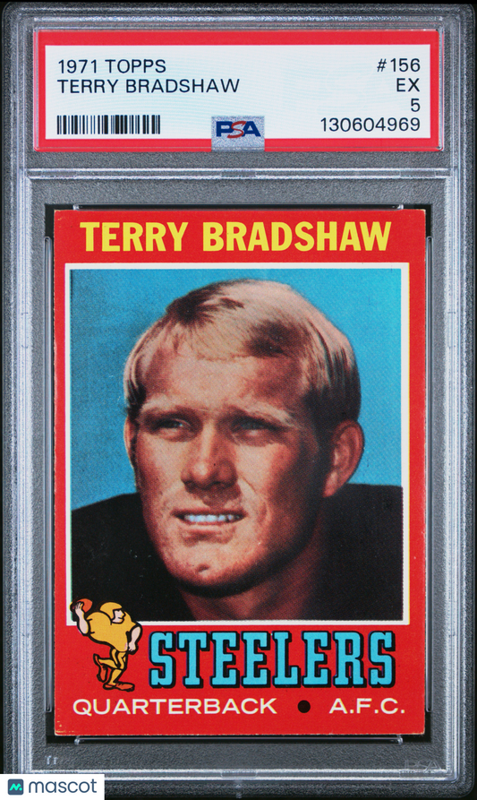1971 Topps Terry Bradshaw #156 PSA 5