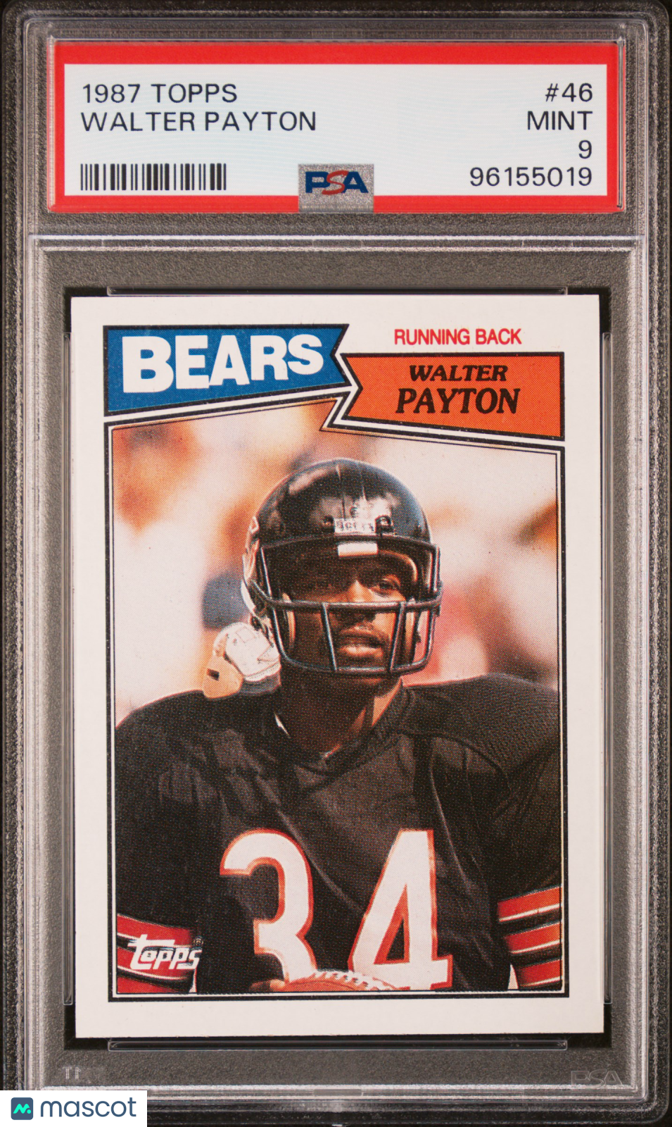 1987 Topps Walter Payton #46 PSA 9