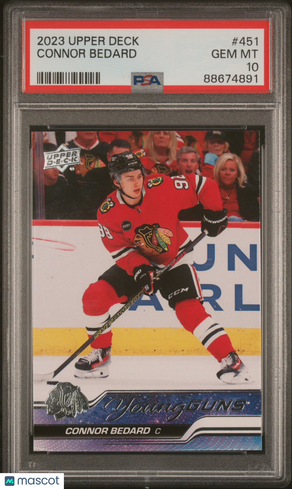 2023 Upper Deck Connor Bedard #451 PSA 10