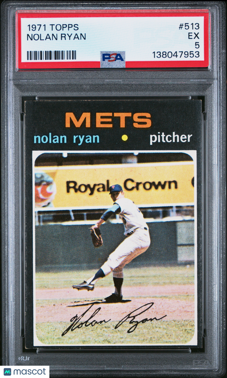 1971 Topps Nolan Ryan #513 PSA 5