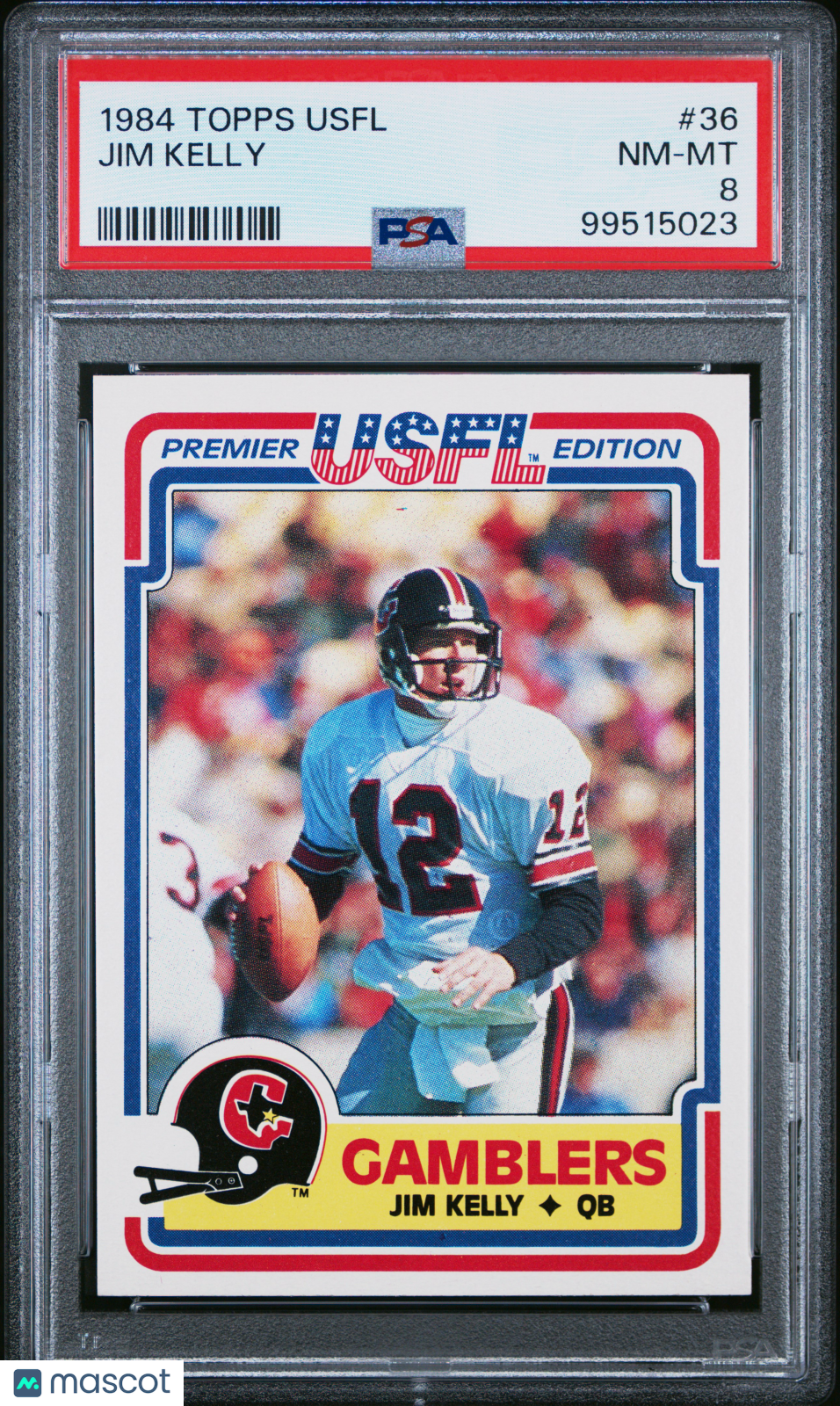 1984 Topps Usfl Jim Kelly #36 PSA 8