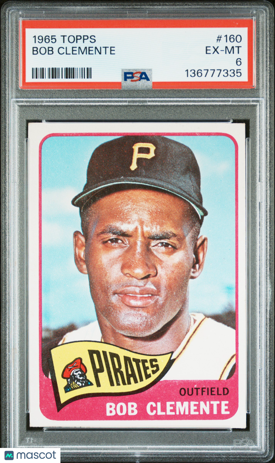 1965 Topps Bob Clemente #160 PSA 6