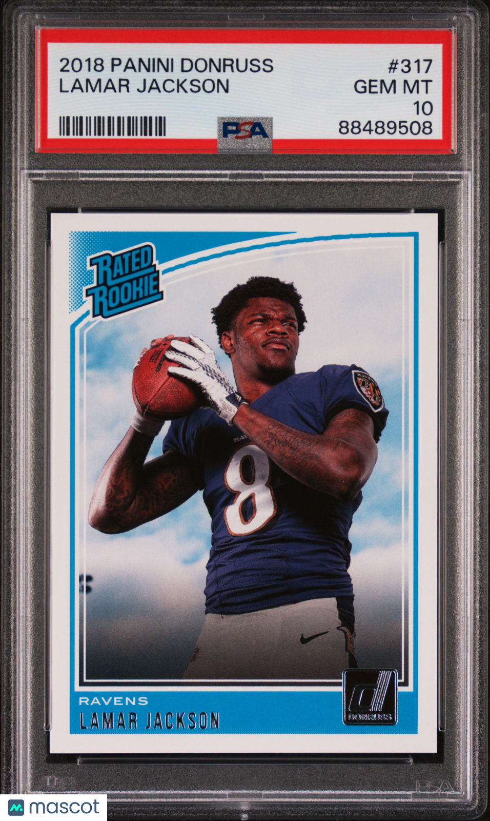 2018 Panini Donruss Lamar Jackson #317 PSA 10