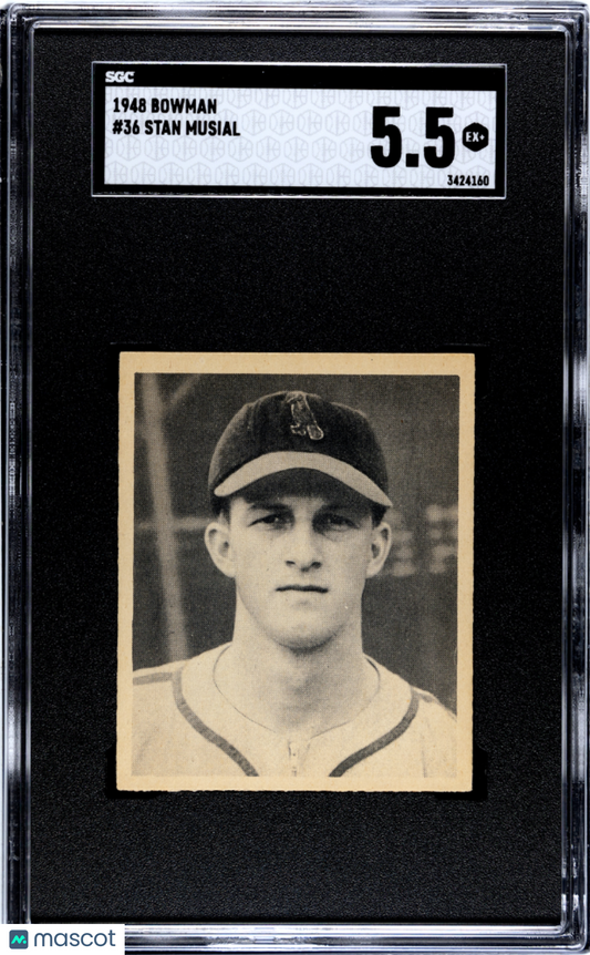 1948 Bowman Stan Musial #36 SGC 5.5