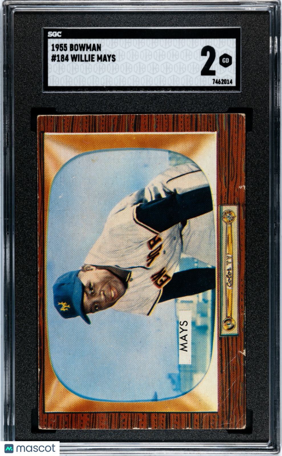 1955 Bowman Willie Mays #184 SGC 2