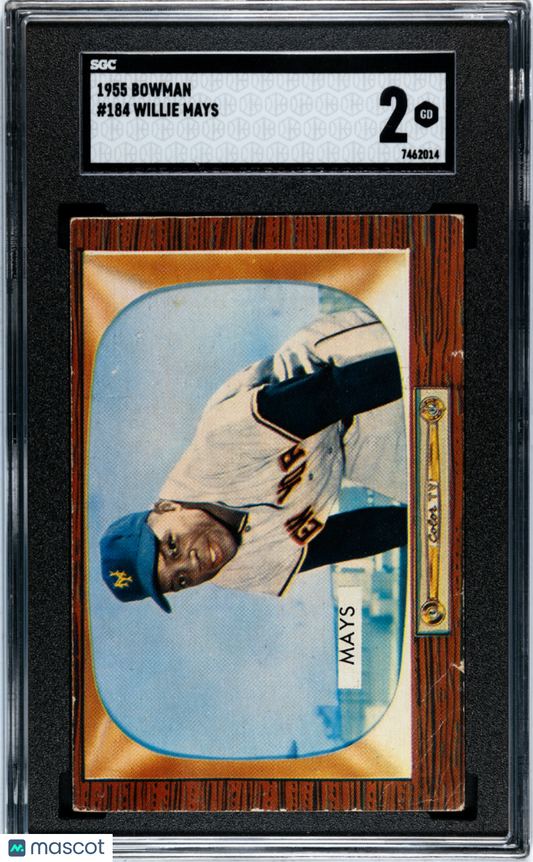 1955 Bowman Willie Mays #184 SGC 2
