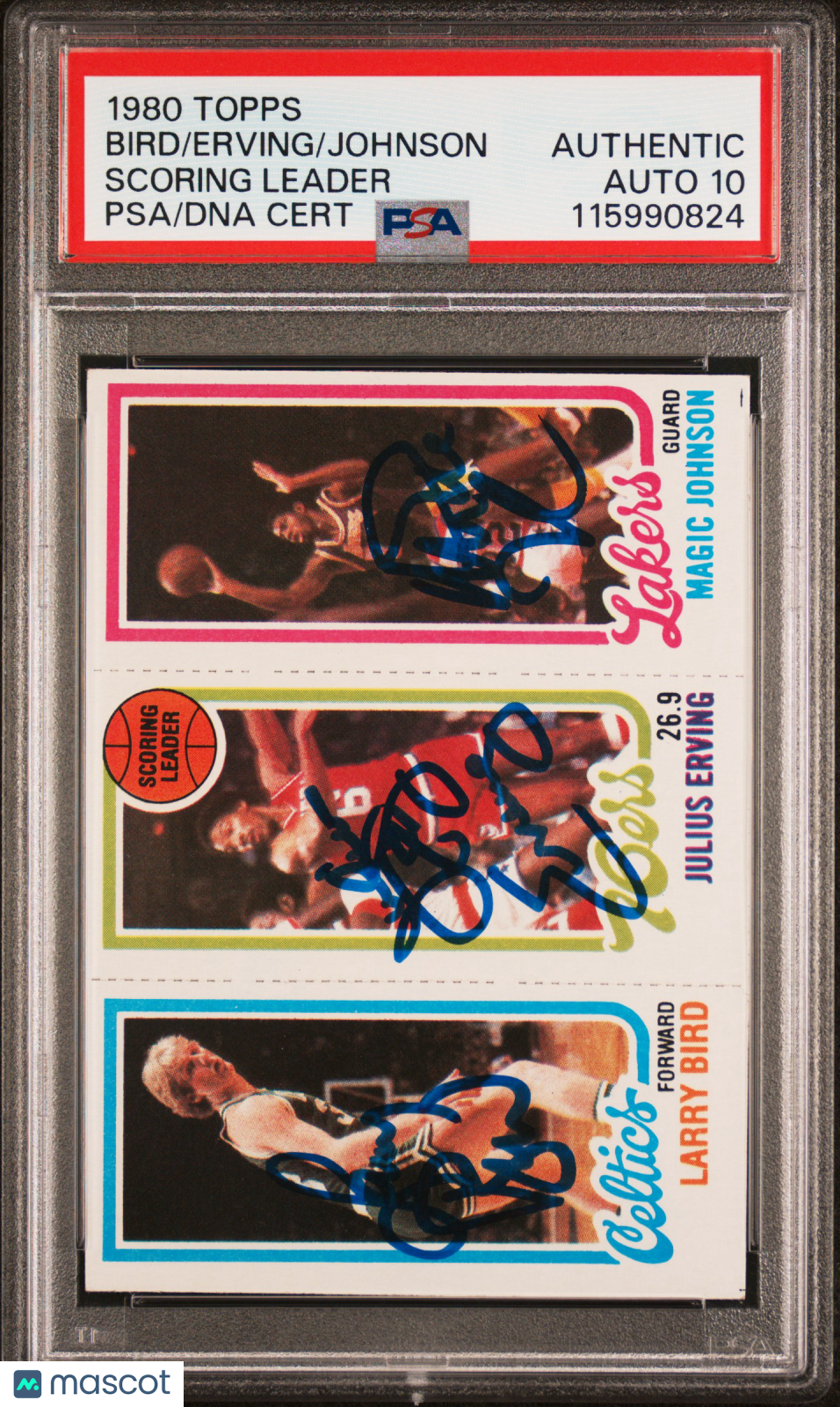 1980 Topps Scoring Leader Scoring Leader PSA A Auto 10
