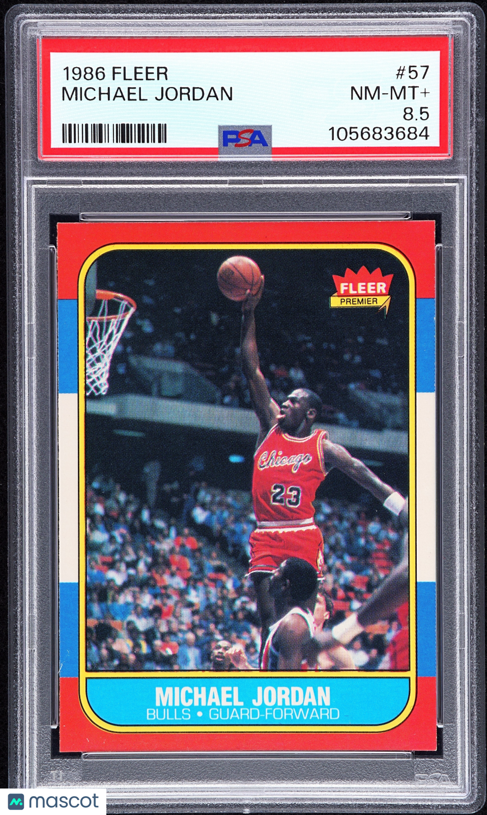 1986 Fleer Michael Jordan #57 PSA 8.5