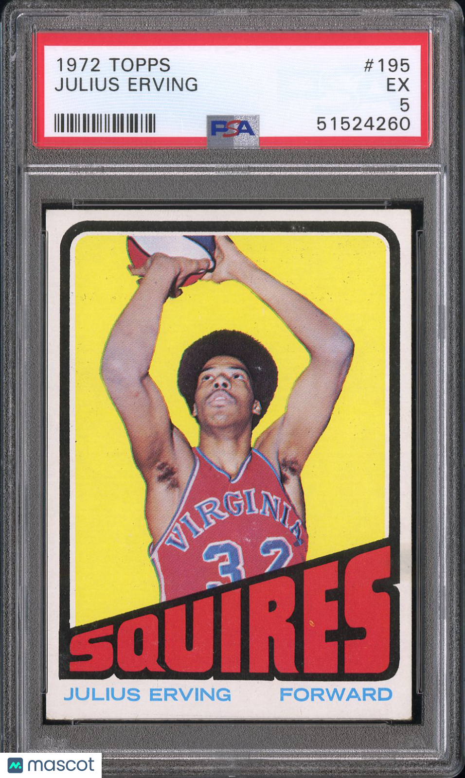 1972 Topps Julius Erving #195 PSA 5