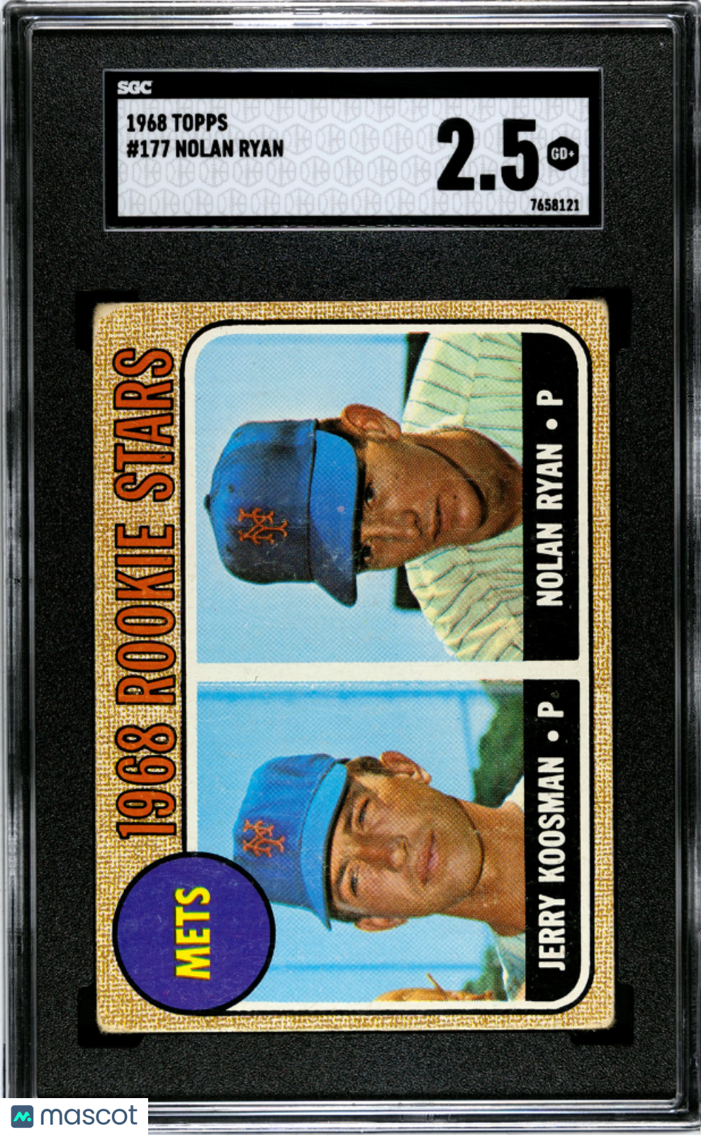 1968 Topps Nolan Ryan #177 SGC 2.5
