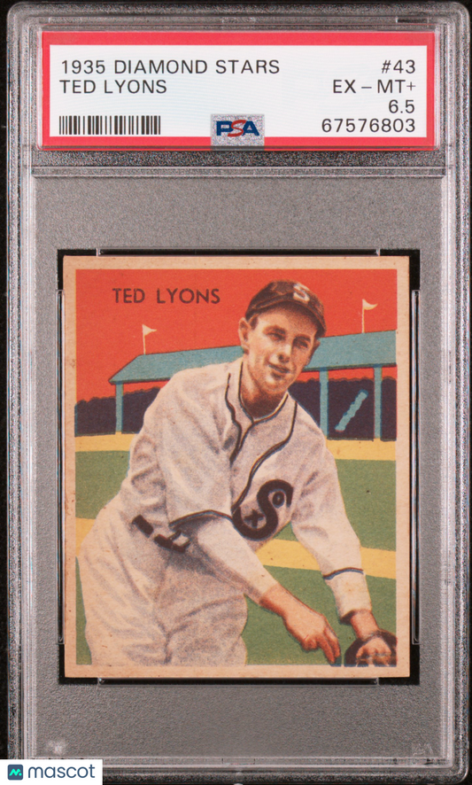 1935 Diamond Stars Ted Lyons #43 PSA 6.5