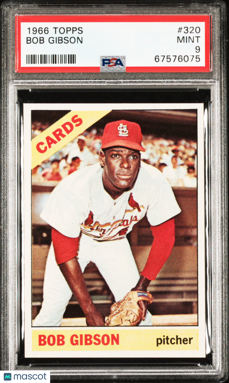 1966 Topps Bob Gibson #320 PSA 9