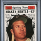 1961 Topps Mickey Mantle #578 All Star PSA 4
