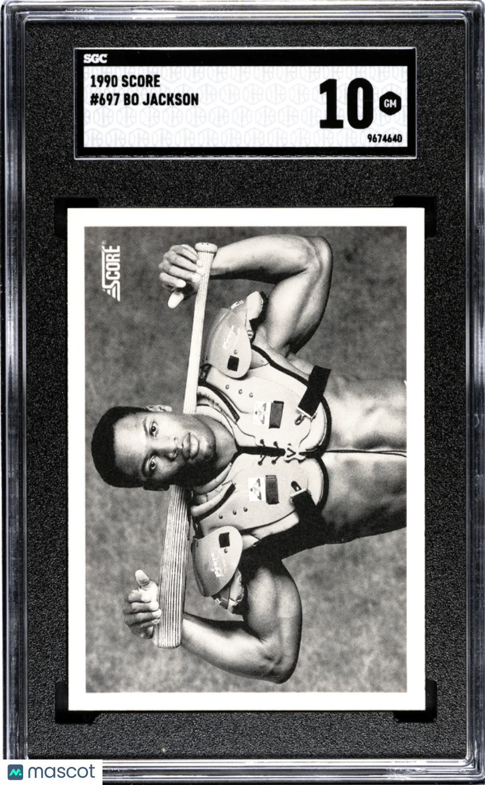 1990 Score Bo Jackson #697 SGC 10