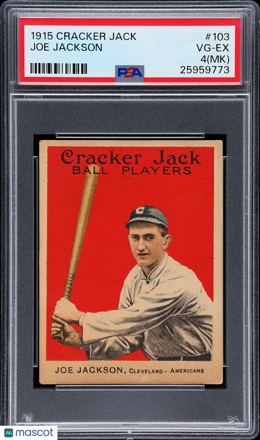 1915 Cracker Jack Joe Jackson #103 PSA 4 MK