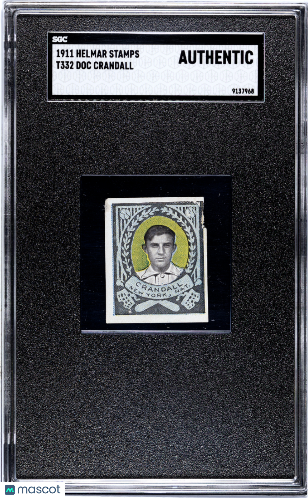 1911 Helmar Stamps (T332) Doc Crandall SGC A