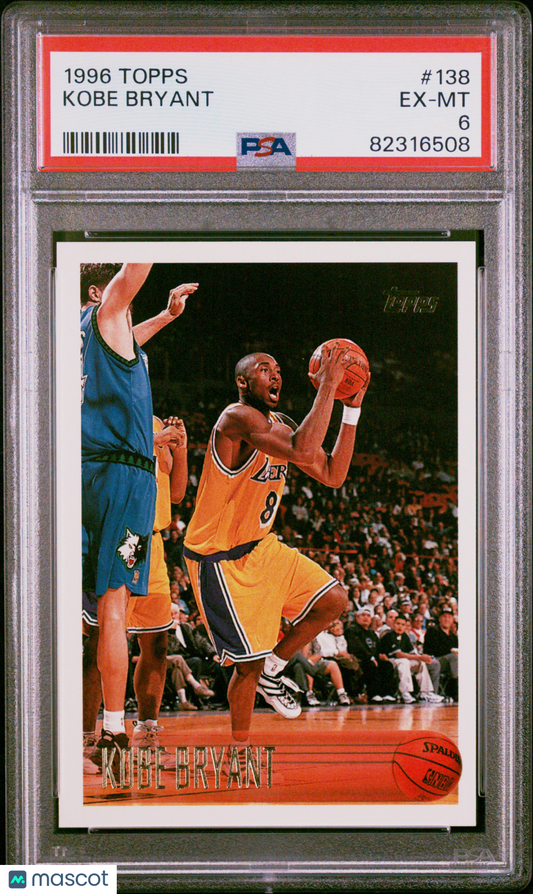 1996 Topps Kobe Bryant #138 PSA 6