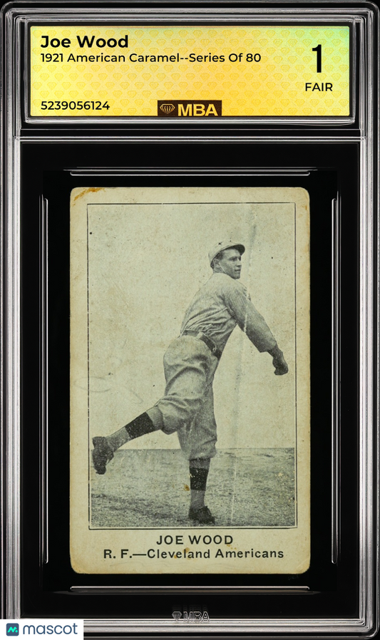 1921 American Caramel--Series of 80 Joe Wood MBA 1