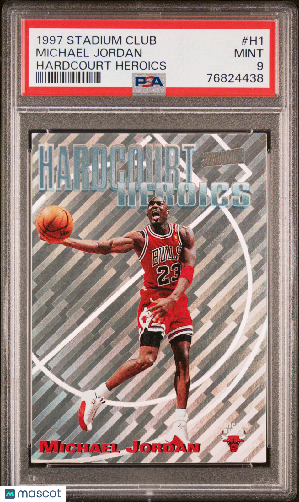 1997 Stadium Club Hardcourt Heroics Michael Jordan #H1 PSA 9