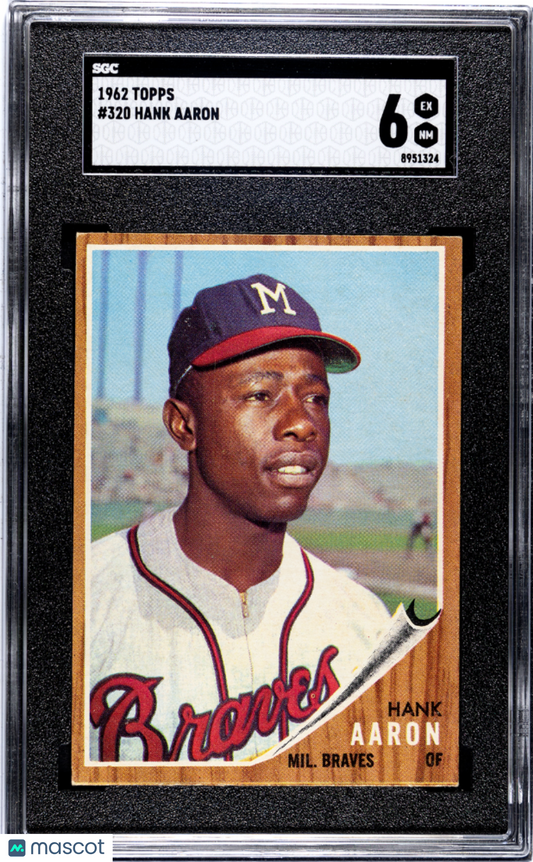 1962 Topps Hank Aaron #320 SGC 6