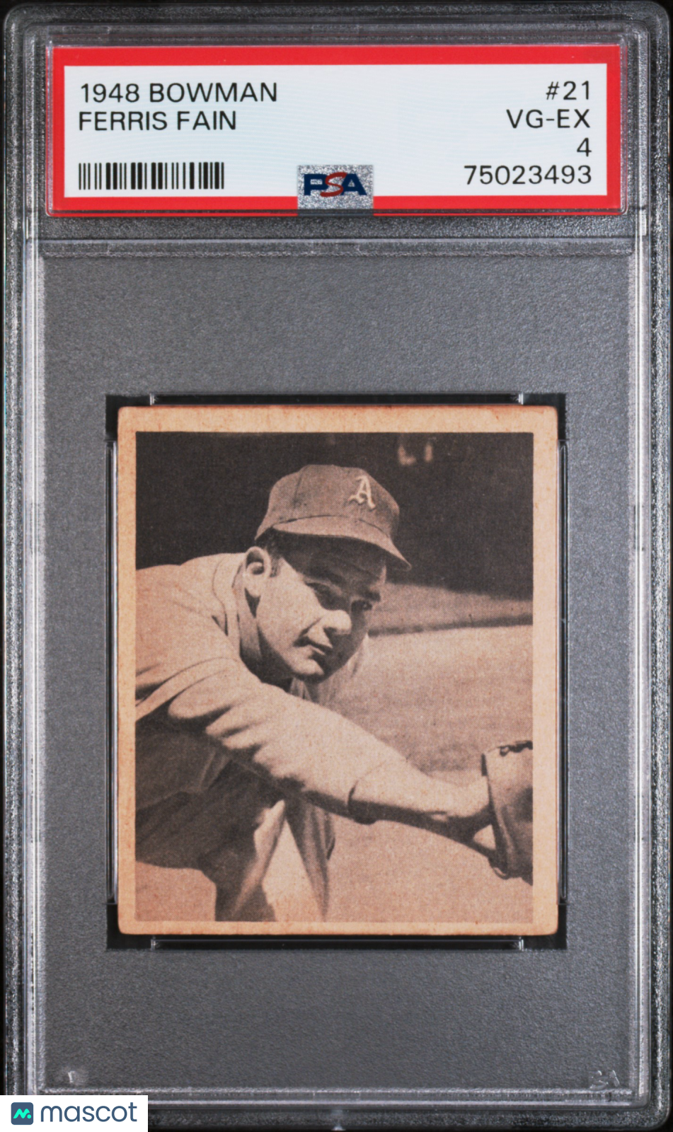 1948 Bowman Ferris Fain #21 PSA 4