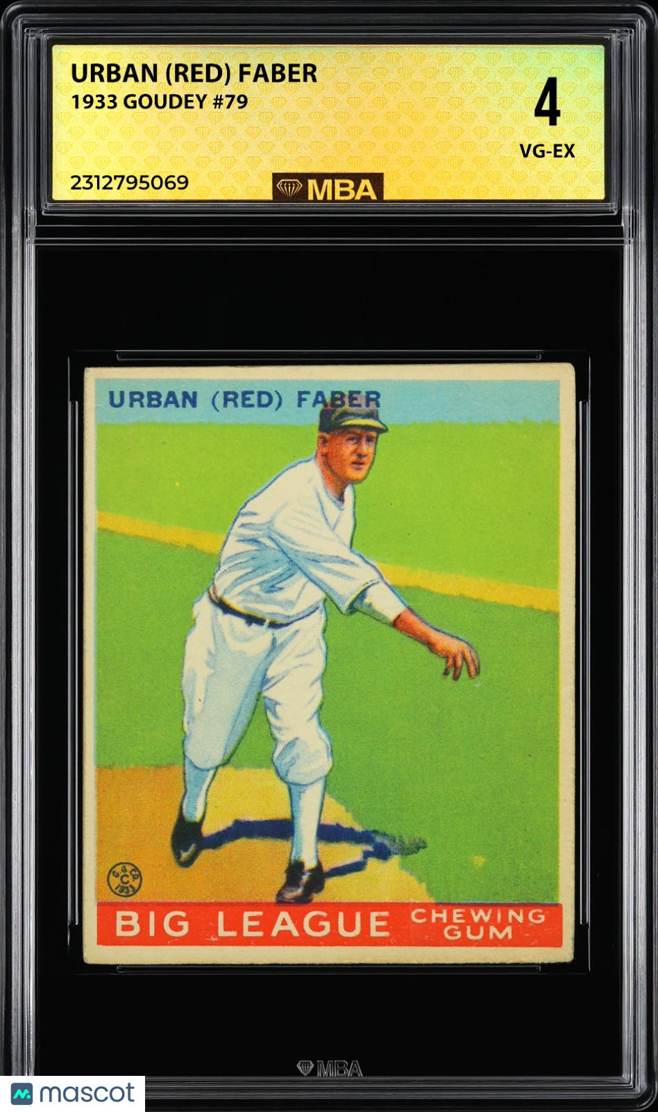 1933 Goudey Urban (Red) Faber #79 MBA 4