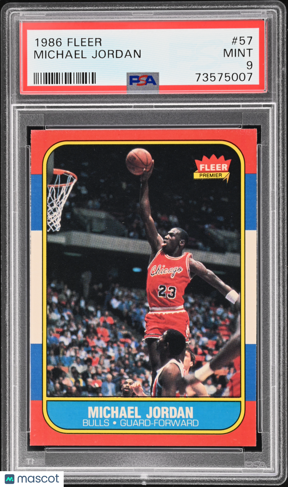1986 Fleer Michael Jordan #57 PSA 9