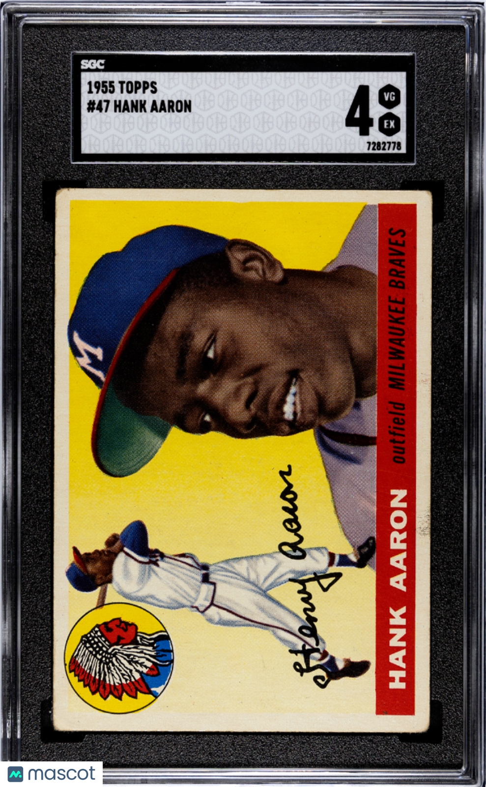 1955 Topps Hank Aaron #47 SGC 4