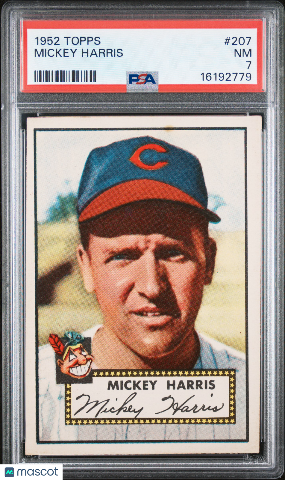 1952 Topps Mickey Harris #207 PSA 7