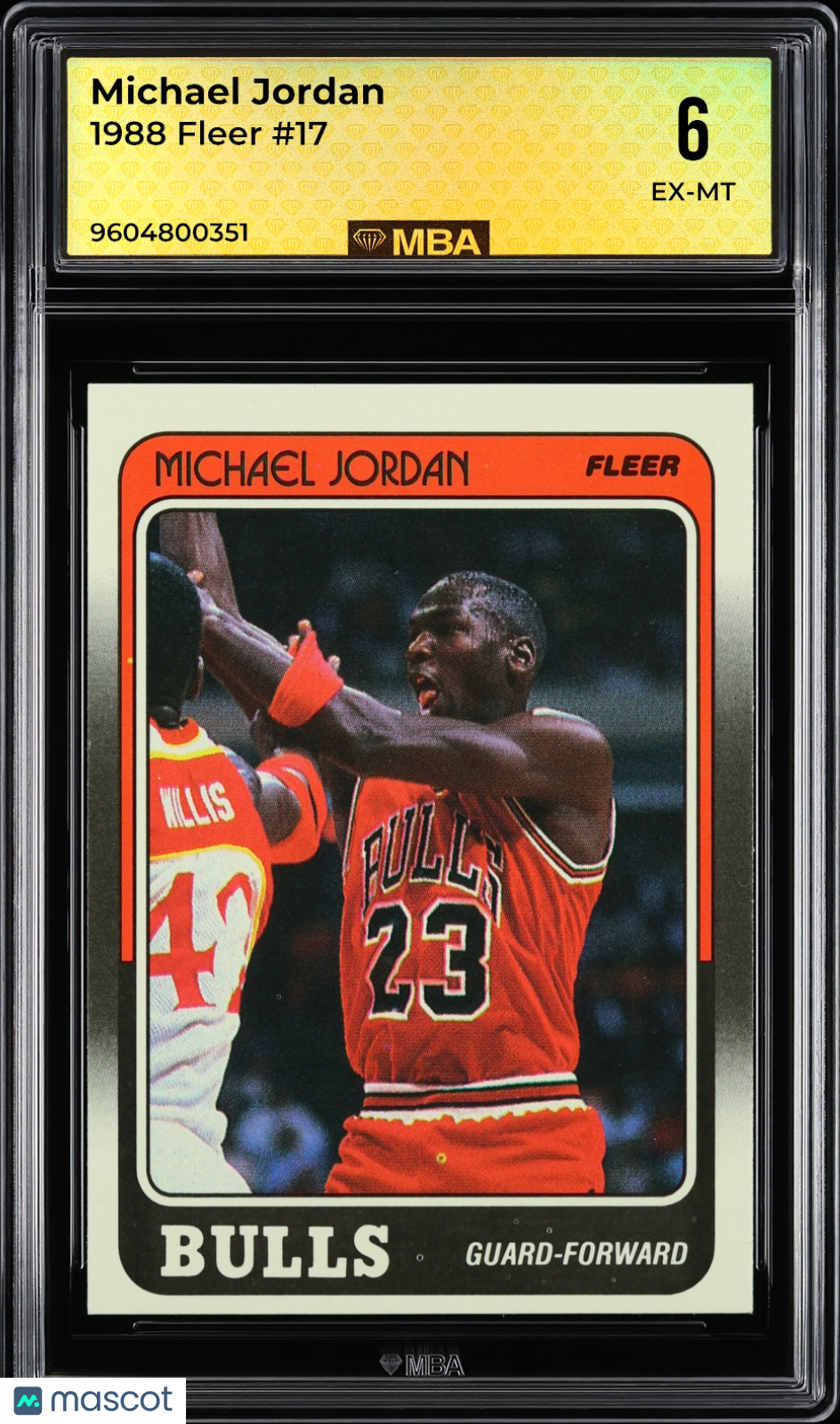 1988 Fleer Michael Jordan #17 MBA 6