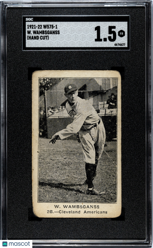 1921 W575-1 W. Wambsganss SGC 1.5