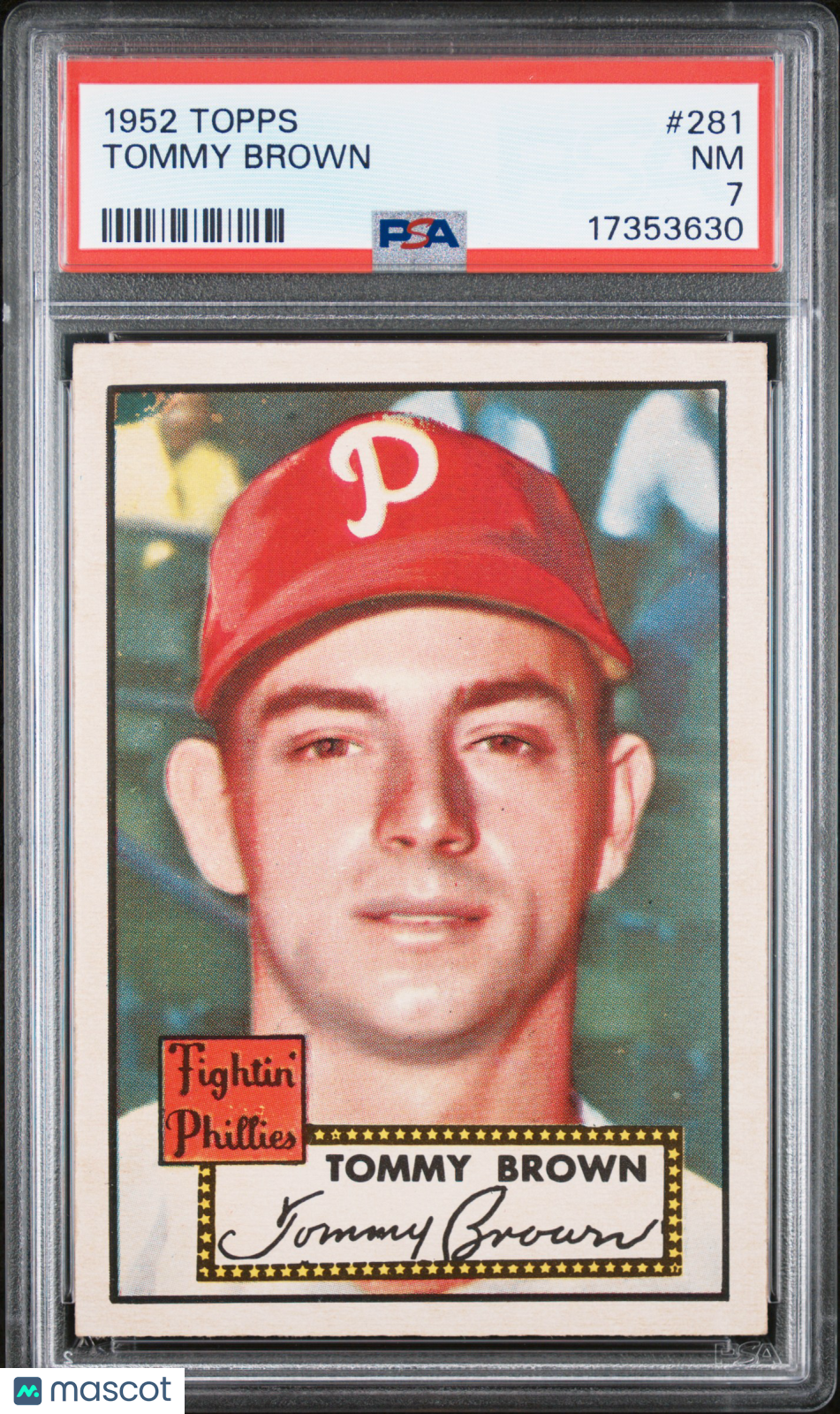 1952 Topps Tommy Brown #281 PSA 7